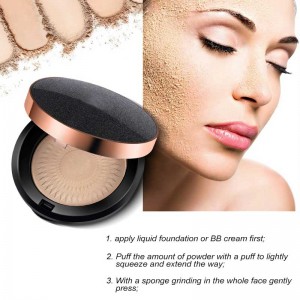 Maquillaje cosmético personalizado Polvo prensado compacto